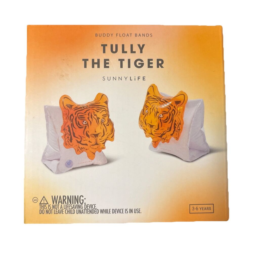 Tully The Tiger Swim Arm Bands Inflatable Child Floats Pool Swimming Floaties